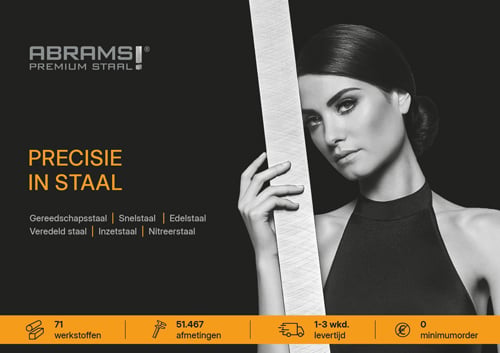 Titelbeeld ABRAMS PREMIUM STAHL® brochure